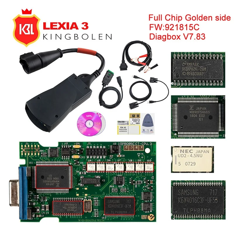 

Lexia 3 PP2000 Full Chip Diagbox V48/V25 OBDII Diagnostic tool SW V7.83 FM 921815C/921815B Lexia3 OBD2 For Citroen For Peugeot