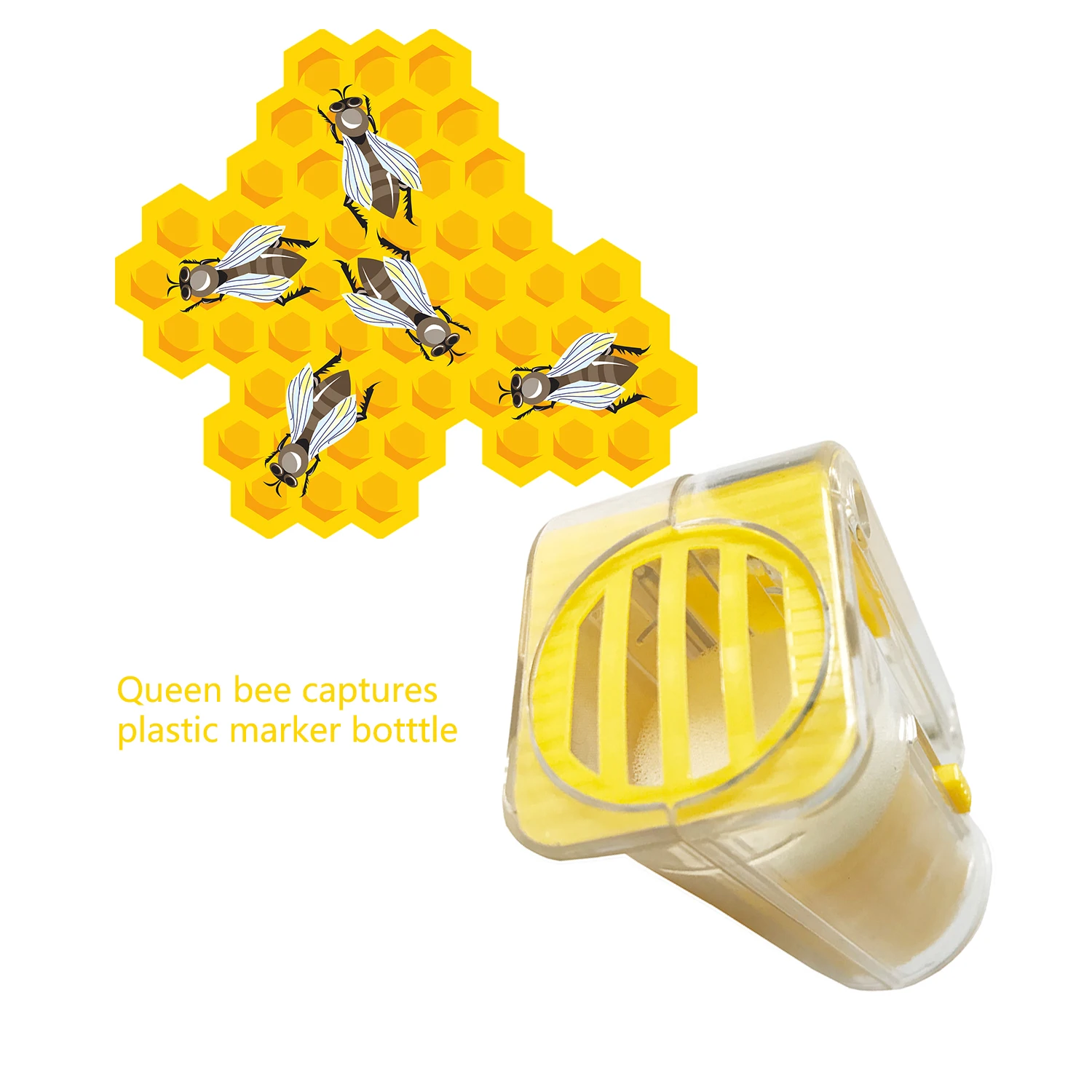 Queen Bee маркер для бутылки queen Bee маркировка пластиковая Одноручная ловушка для пчел маркер для бутылки пчеловодство оборудование пчеловод инструмент