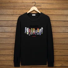 Осенняя Мужская хлопковая футболка 10XL с длинными рукавами, большие размеры, распродажа 6XL 7XL, футболка с принтом, хипстерские зимние дешевые мужские темно-синие Черные футболки