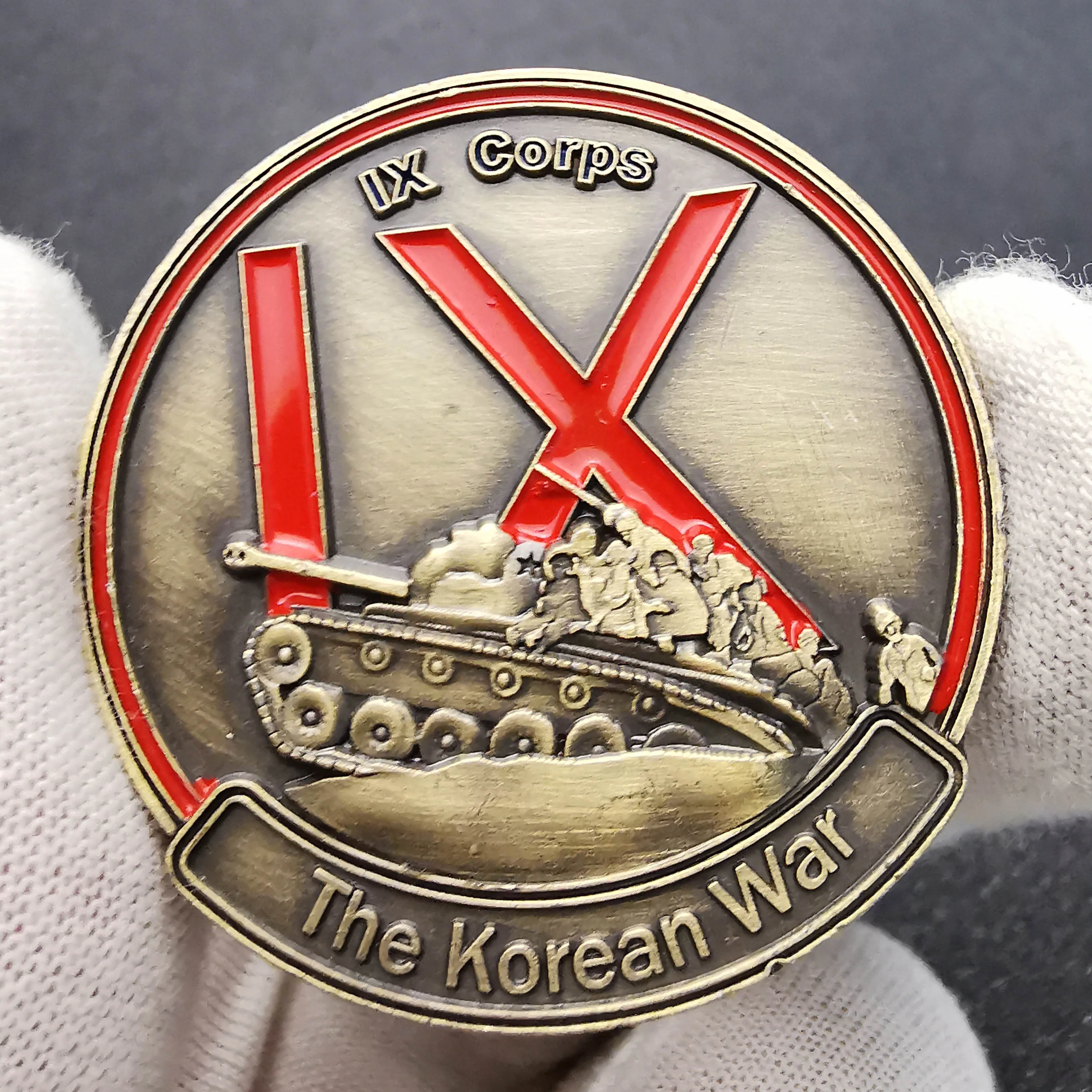 Military Challenge Coin 1950-1953 US.Army IX Corps 38TH Parallel Korean War Forgotten Commemorative | Дом и сад