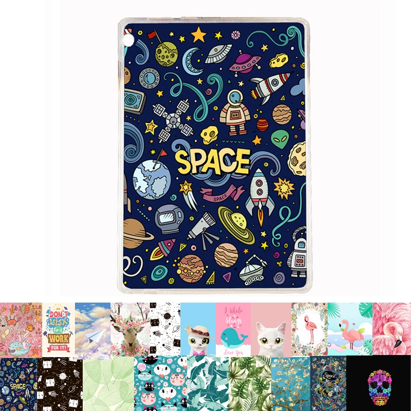 

soft TPU case For Lenovo tab M10 TB-X605 10.1'' Tablet painted print Silicon Soft back cover Funda Coque Capa