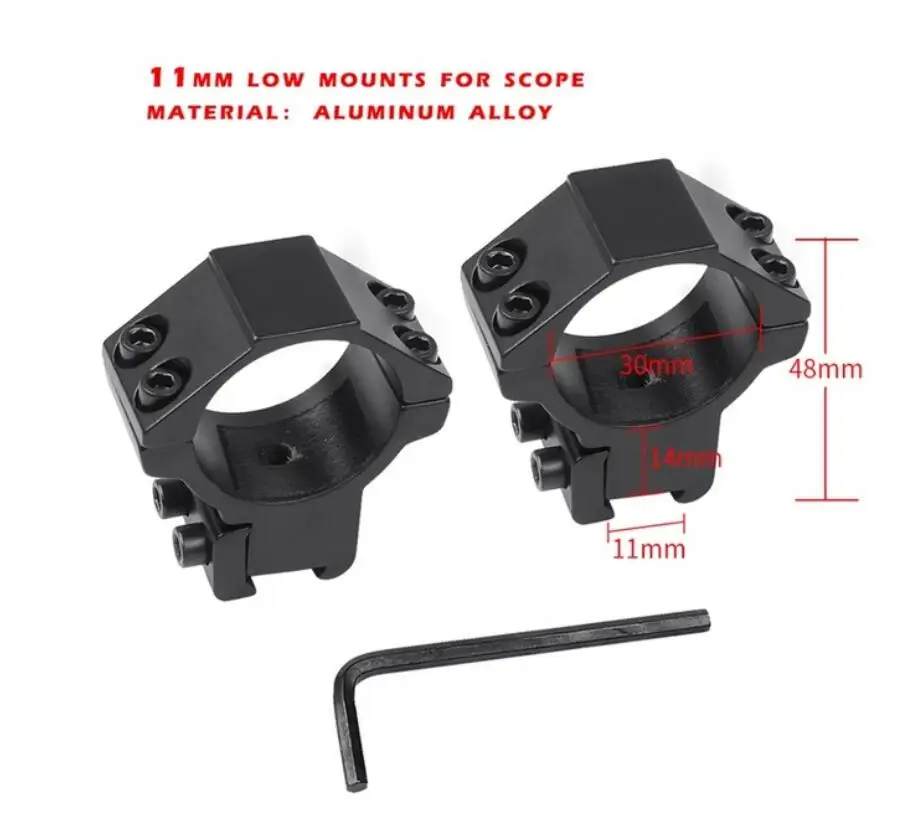 11mm low mounts Schmidt Bender 1,2-6x24 30 мм диаметр трубки короткий оптический прицел с подсветкой охотничий прицел со стеклянной увеличенной сеткой привлекающий внимание - Цвет: 11mm low mounts