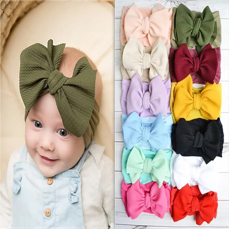

Bowknot Baby Headband Elastic Turban Hairband Bows Kids Baby Girl Headbands Hair Bands for Baby Girls Haarband Hair Accessories