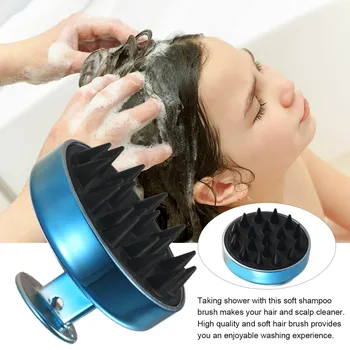 

Soft Silicone Head Massager Comb Hair Scalp Massaging Shampoo Brush Scalp Scrubber, Colourful