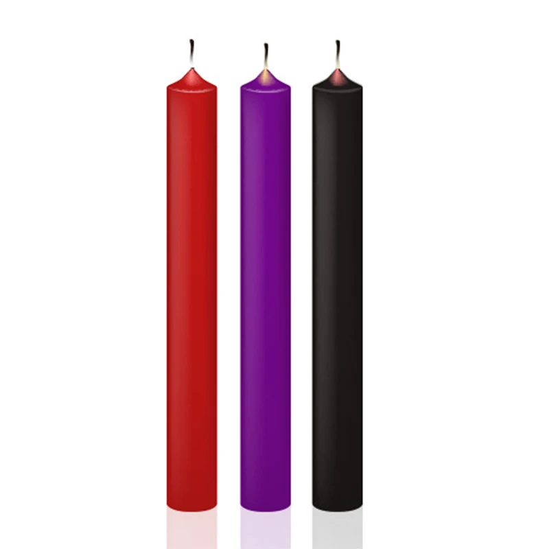 3pcs/pack Wax Candles BDSM Bondage Bed Sex Toys Pain and Happy No Hurt No Burn Sensual Hot Wax Low Temperature Candle
