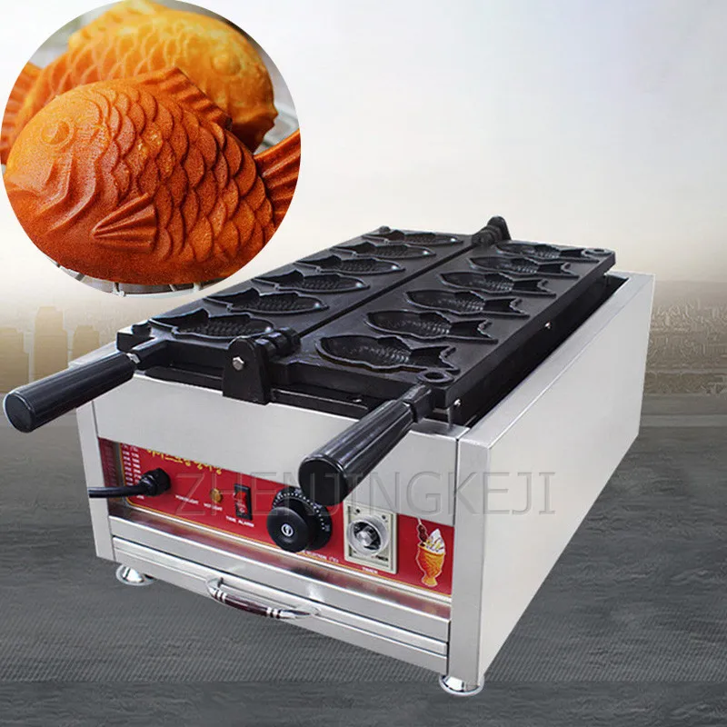 

Small Fish Cake Sea Bream Machine 220V/110V Scones Red Bean Ice Cream Stuffing Goldfish Grill Meringue Street Food Commercial