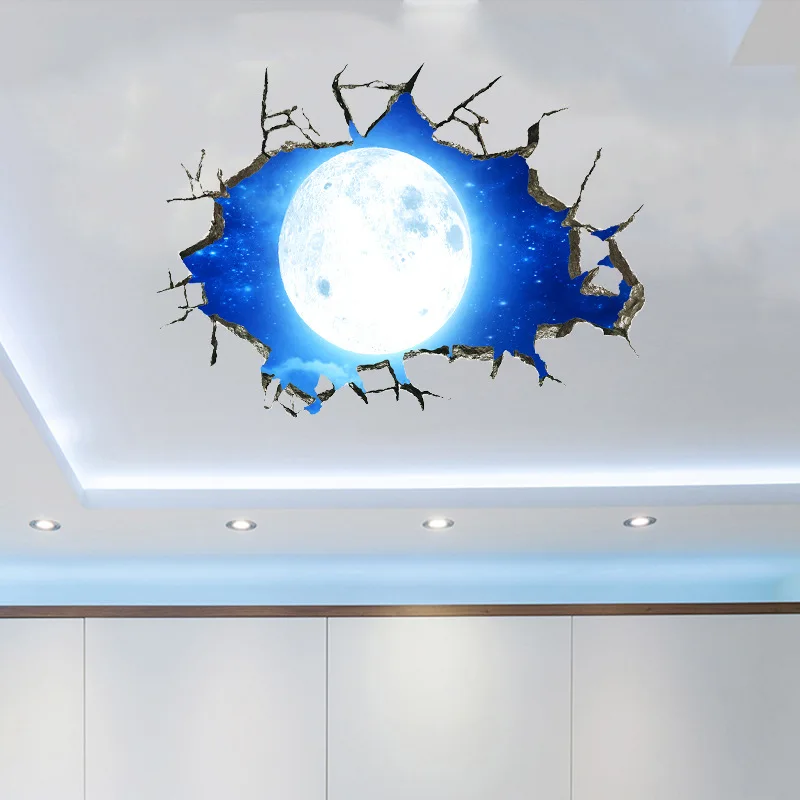 

12 Kinds Solar System Planets Wall Stickers For Kids Room Universe 3D Stickers Kids Room Decoration Bedrooms Floor Ceiling Decor