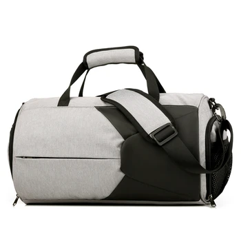 

Oxford Sport Bag Waterproof Men Handbag Crossbody Weekend Travel Luggage Patchwork Baggage Shoe Compartment Fitness Gym Package