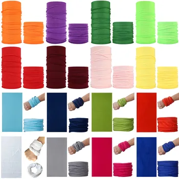 

Women Plain Magic Scarf Hijab Wrap Printe Solid Color Shawls Headband Muslim Hijabs Scarves Children Winter Scarf Men Kids Scarf