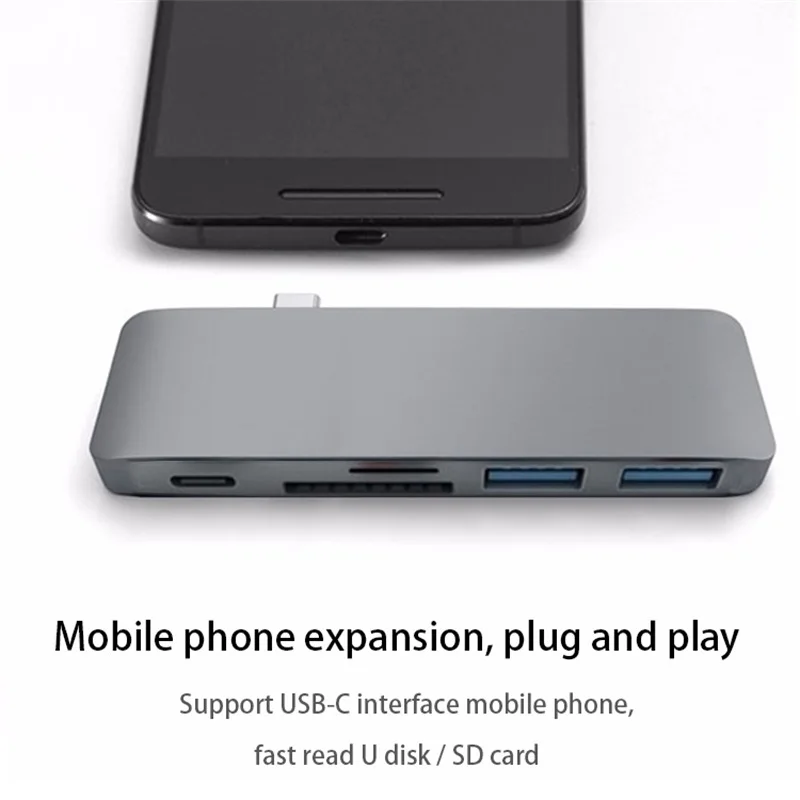 USB 3,1 type-C концентратор к HDMI адаптер 4K Thunderbolt 3 USB C мульти разветвитель концентратор 3,0 TF SD считыватель слот PD для MacBook Pro/Air