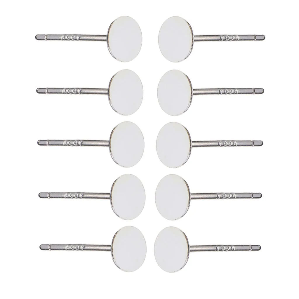 5 Paris Handmade DIY Earrings 925 Sterling Silver Ear Stud Post Flat Pad Jewelry Making Crafts