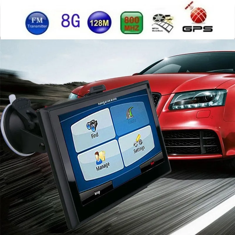 

Vehemo MP4 Vehicle Navigation Car Navigator Electronics Electronic Album for FM Transmit GPS Navigator Portable Sensors Digital