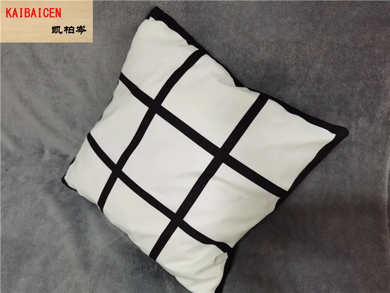 10pcs/Lot Sublimation blanks heart moon pillowcase 40*40cm blank Short fleece 9 grid /6/4/13 grids pillow cover thermal transfer best plastic for 3d printing