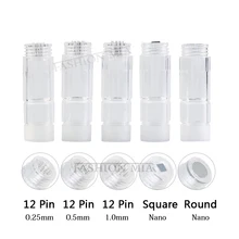 5 шт. электрическая гидрата ручка H2 иглы картриджи 12pin нано микроиглы для отбеливания удаления акне лица инфузионная ручка для мезотерапии