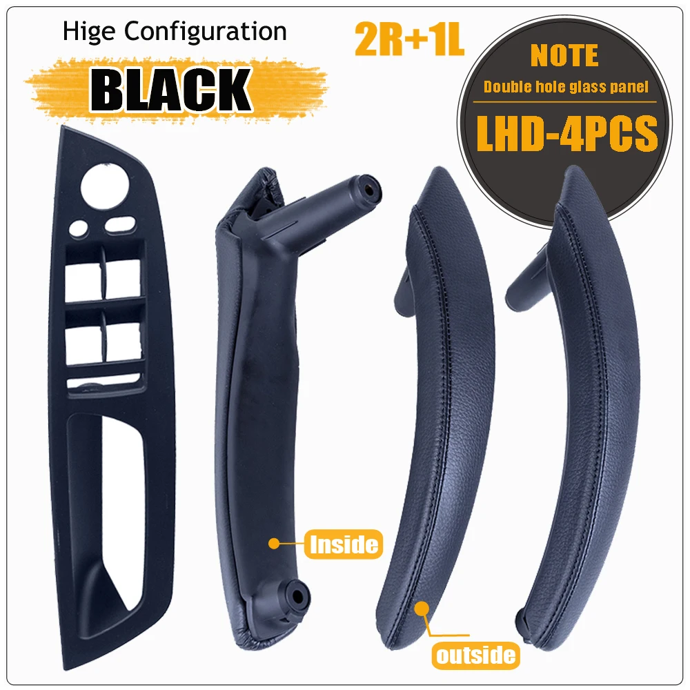 Rhd Lhd Right Hand Drive Black Car Inner Interior Door Pull Handle Trim