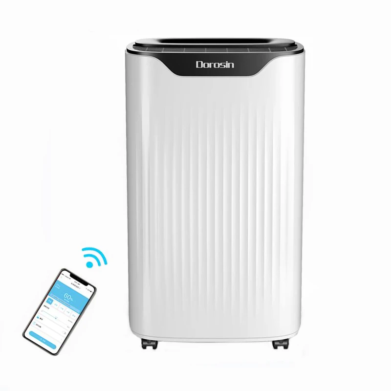US $319.53 Household Dehumidifier APP Control Deshumidificador Moisture Absorber Air Purifier Mute Bedroom Basement Moistureproof Dryer
