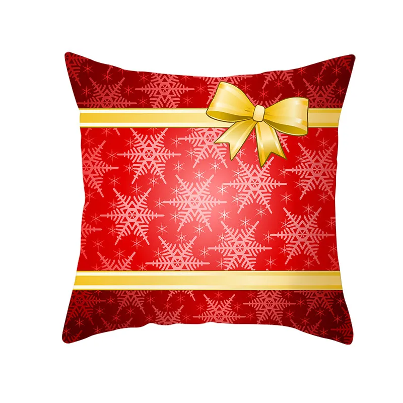 Fuwatacchi праздничные красные узор Рождественский Чехол на подушку стильный чехол для подушки домашний диван автомобиля декоративные пледы наволочка 45x45 см - Цвет: PC11801