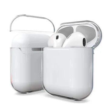 

Transparent Hard PC Cases For AirPods 2 1 Cases Bluetooth Wireless Earphone Protective Cover For Air pods 1 2 Clear Case Fundas