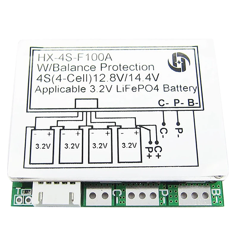 4S 12 8 V 14 литиевая батарея Срок службы LiFePO4 Li Ion Lipo Защитная плата баланс 100A разрядка