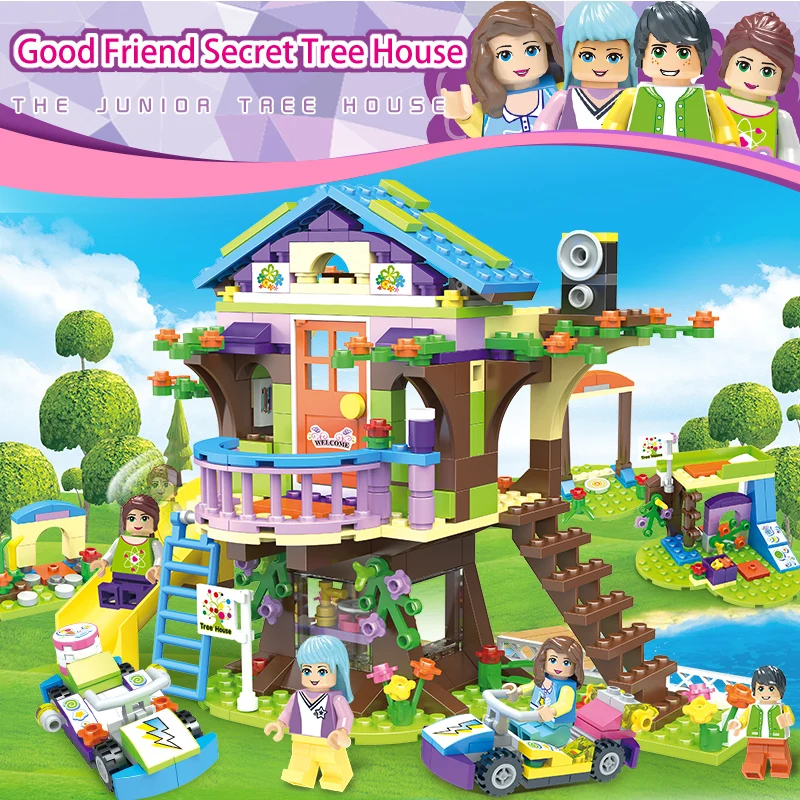 

Good Friends Series City Building Blocks DIY Tree House Bricks Toys Technic Creator action figure Friendship Set Toys For Girl