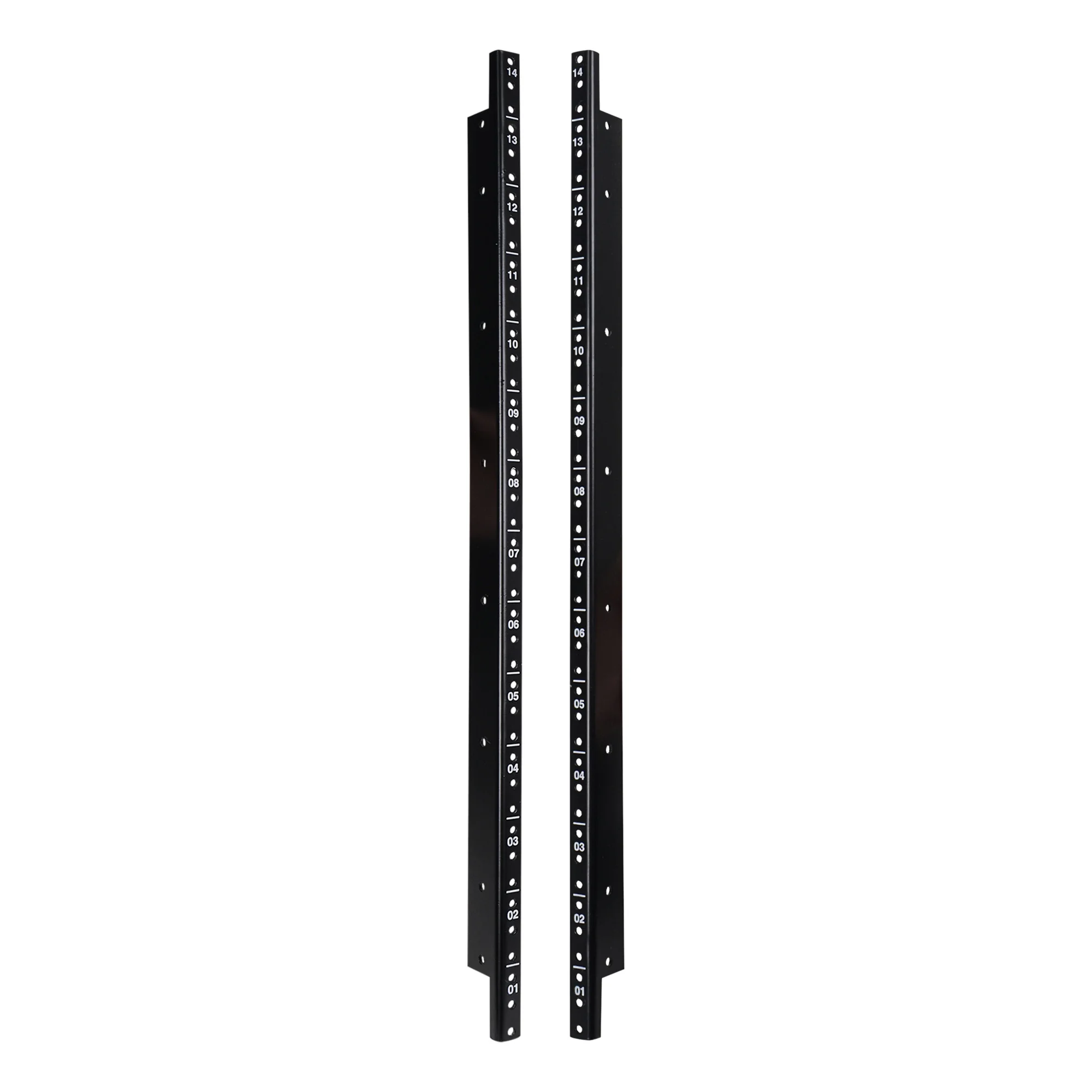 

Sound Town 2-pack 14U Steel Rack Rails, with Black Powder Coated Finish and Screws (ST-RR-14U)