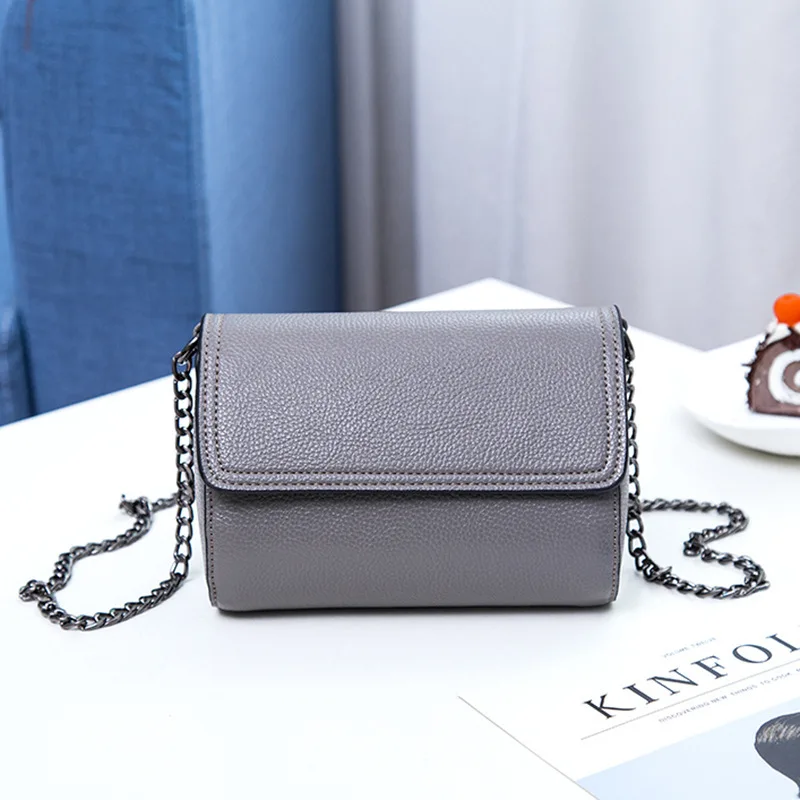 

Special Offer Clearance Spring 98 Yuan! 2019 New Style Women's Cowhide Leather Single-shoulder Bag Genuine Leather Square Sling