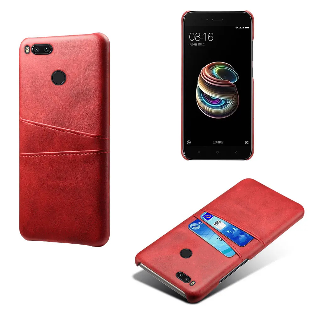 Для спортивной камеры Xiao mi 5X 6X A3 A2 A1 mi 9 8 se Lite со слотами для карт из искусственной кожи чехол для Xiomi Red mi 6 7 8 7A 8A Note 8 7 6 iPad Pro Чехол Capa - Цвет: Case-Red