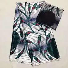 Горячая атласная шёлковая ткань 4+ 2 ярдов/партия colorfast Nigrian дизайнерская парафинированная ткань с кружевом узор атласная шёлковая ткань для одежды SM30