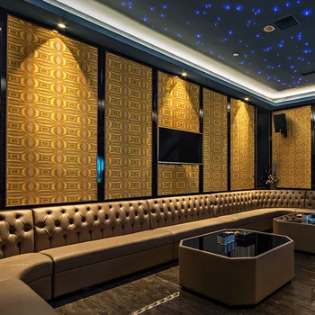 

Geometric Wallpapers 3D Personalized Lattice Wall Paper Roll for Bar KTV Room Wall Decor Background Wallpaper Roll for Walls