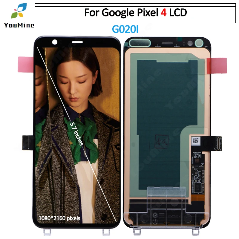 Для Google Pixel 4 lcd дисплей кодирующий преобразователь сенсорного экрана в сборе Pixel 4 xl4 экран для Google Pixel 4XL lcd - Цвет: pixel 4 no frame