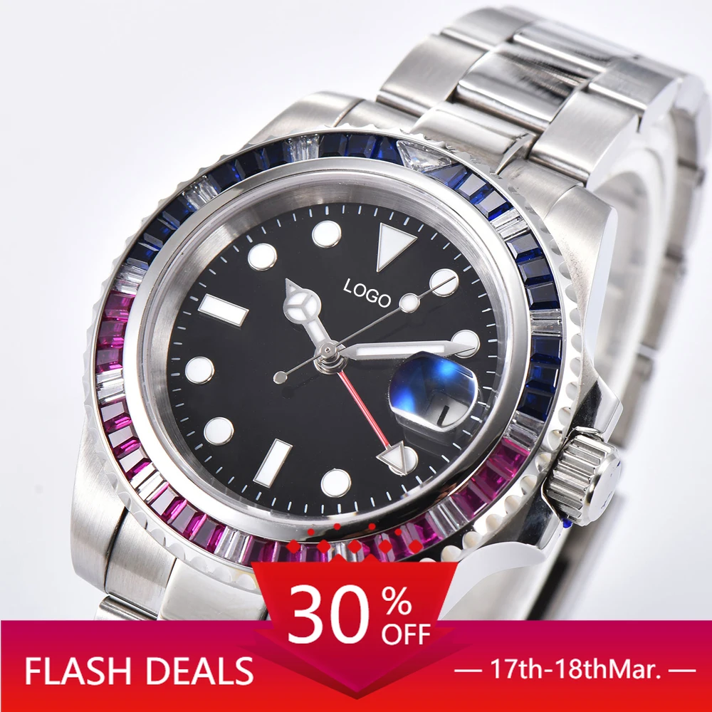 

Luxury Automatic Mechanical Watch Mens Watches Deep diving Sapphire Luminous Calendar Mechanical Water Ghost Watch
