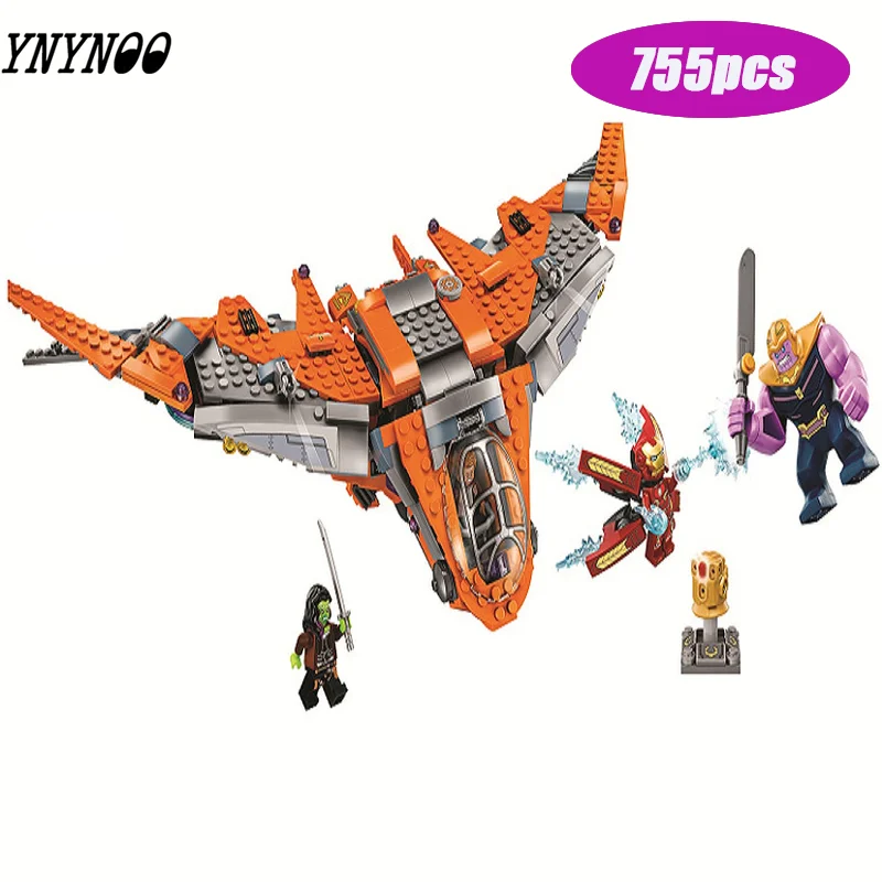 

755Pcs Super Heroes Avengers Infinity War Battle Building Block Toys For Children Compatible legoings 10839