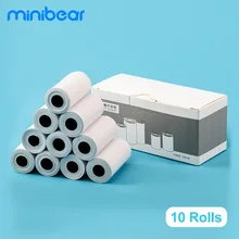 Minibear 10 рулонов термопечатная бумага 57*27 мм 6 м Minibear 10 рулонов термопечатная бумага 57*27 мм 6 м