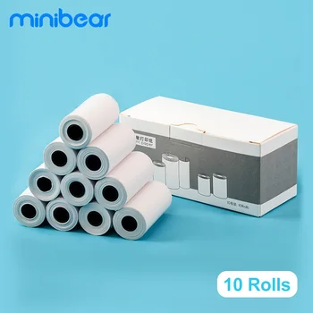 

Minibear 10 Rolls Thermal Printing Paper 57*27mm 6m