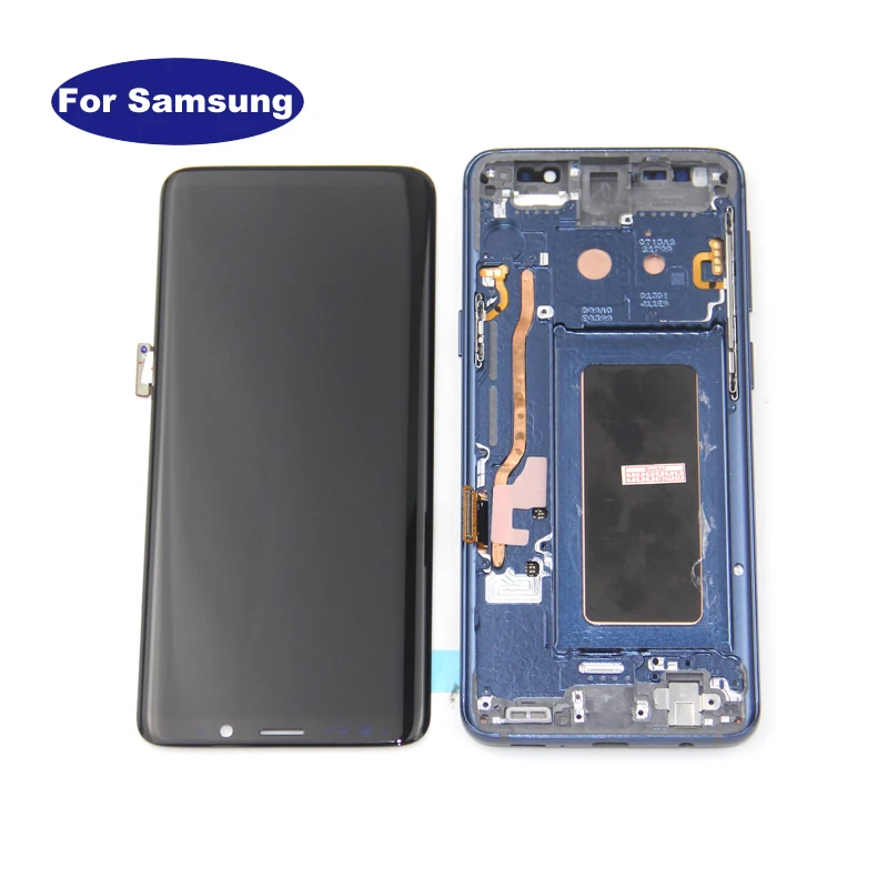 Сменный сенсорный ЖК экран Amoled с дигитайзером и рамкой для SAMSUNG Galaxy S9 + G960