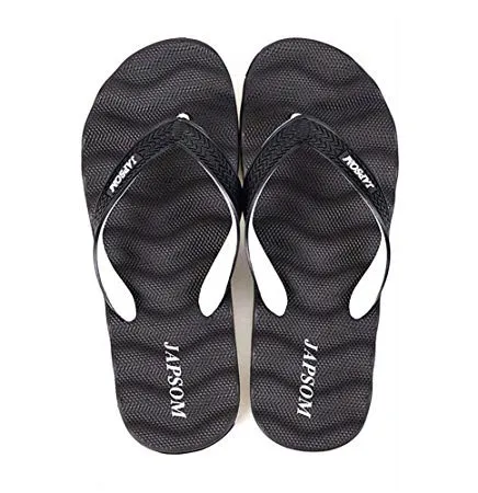 white foam flip flops