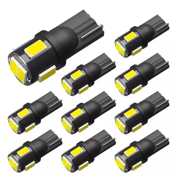 

10x Led T10 W5W LED Canbus bulb 168 194 5630 SMD Wedge Turn Signal License Plate Light Clearance Lights Reading Lamps White 12V