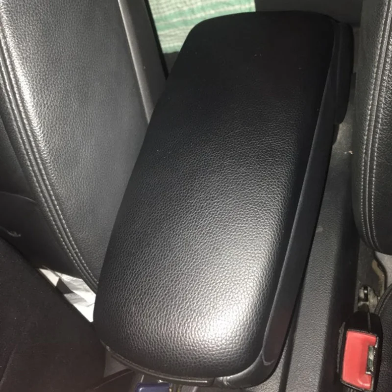 Buy 1 Pcs Leather Car Armrest Latch Cover For Audi A4 B6 B7 Center Console Arm Rest Storage Box Lid Cover Auto Accessories
