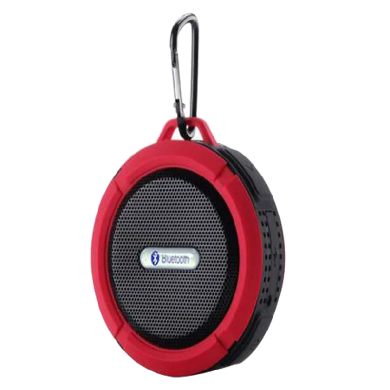 Портативный IPX6 Водонепроницаемый динамик с басами открытый беспроводной Bluetooth 4,0 стерео динамик с микрофоном ударопрочность - Цвет: Красный