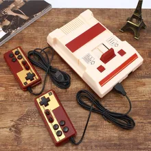Console de jeux vidéo rétro classique nostalgique 8 bit, avec deux manettes et une carte de jeu 500 en 1, sortie AV pour FC NES TV