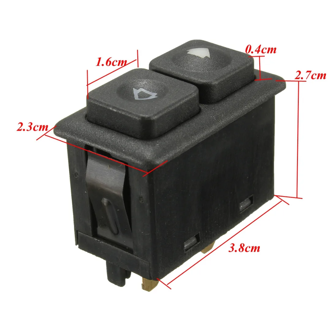 Treyues 1pc High Quality Power Window Sunroof Switch 61311381205 5 Pins Black For BMW E24 E28 E30 L6 M5