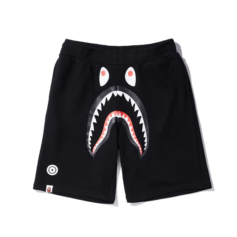 

Classic Japanese-style Street Shark Head Sports Camouflage Joint Couples for Men And Women Casual Loose-Fit Sports Short Shorts