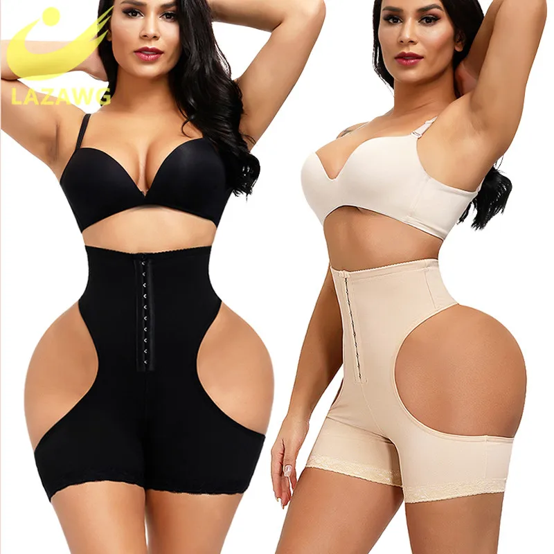 LAZAWG Slimming Body Shaper Women Sexy Push Up Butt Lifter Strap Butt Enhancer Tummy Control Booty Lifter Shaper Big Ass Panties strapless shapewear