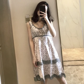 

Summer Womens Sexy Lace Imtated Silk Brace Sleepwear Nightgown Dress