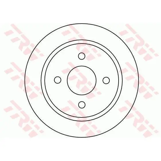 Disc brake FORD FOCUS 98-04 SCORPIO 93-98/SIERRA 82-93 rear TRW DF1654 | Автомобили и - Цена: 