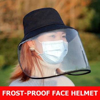 

Outdoor Visor Hat Sport Hiking Anti-virus Protective Cap Mask UV Protection Fisherman Sun Hat Face Transparent Cover