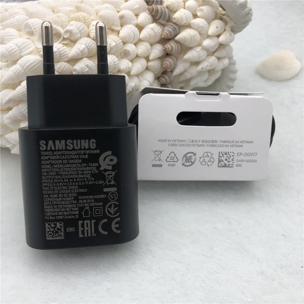 Samsung Note 10 супер быстрое зарядное устройство PD PSS 25 Вт супер адаптер питания для быстрой зарядки кабель type-c для Galaxy Note10+ S10 Mi 9 K20 Pro