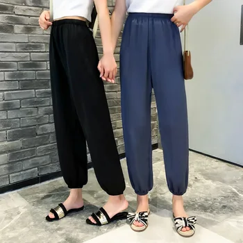 

2020 New Summer Trousers Women Pants High Waist Wide Leg Casual Loose Solid Color Lantern Pants Harajuku Style Free Shipping