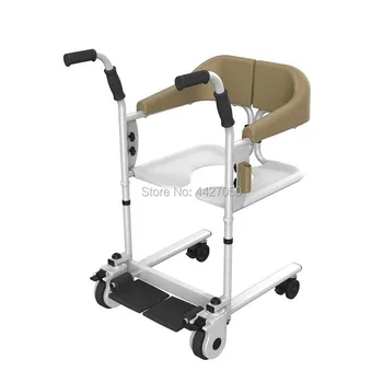 

Super Light Portable Toilet Commode Chair Potty Stool Wheelchair for Old People Net Weight 18kg