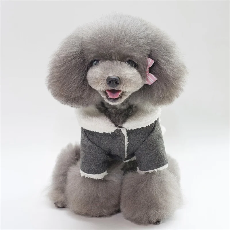 Новая одежда для собак зимняя одежда для собаки Тедди Акита Бишон Щенок Одежда для домашних животных милые товары для домашних животных свитер для собаки